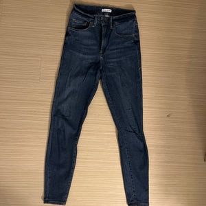 Good American Good Waist Dark Wash Jeans